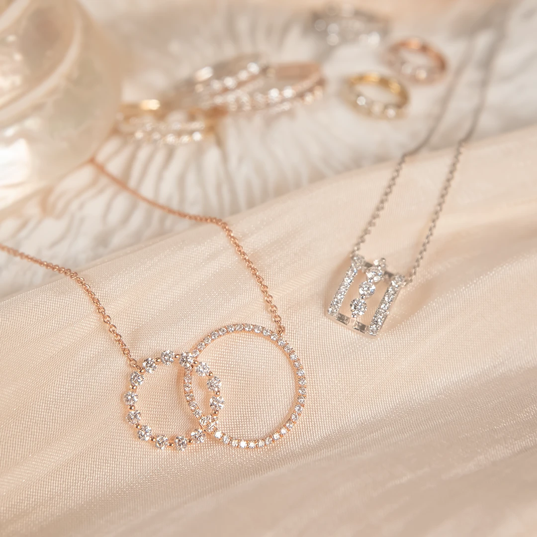 Dressy diamond necklace